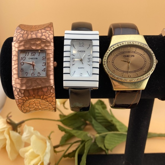 CHICO’S & GENEVA Vintage Cuff & Band Watch Lot - 6 - Picture 2 of 14
